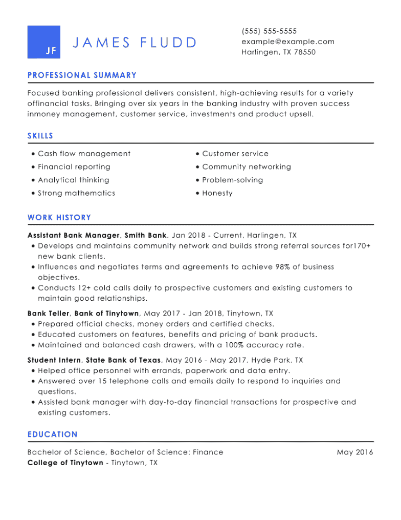 Banking CV Examples Samples Writing Guide For 2023